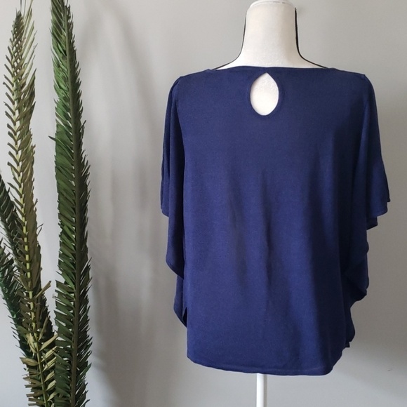 Principles navy blue lightweight batwing sweater - Picture 2 of 13